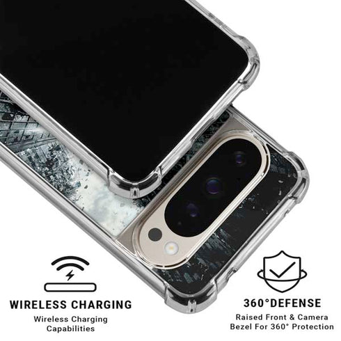 DC Comics Batman Dark Knight Rises Poster Pixel 9/9 Pro Clear Case